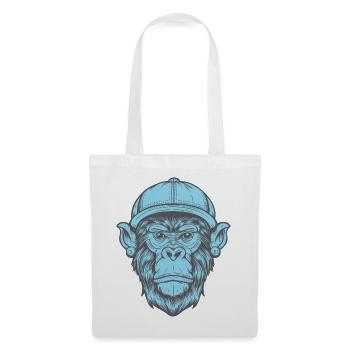 Singe Funky - Sac en tissu - blanc - Devant