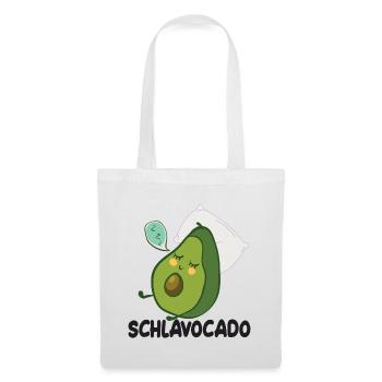 Lustige Avocado - Schlavocado - Stoffbeutel - Weiß - Vorne