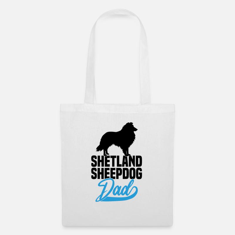 Shetland Sheepdog Sheltie Dad - Stoffbeutel - Weiß