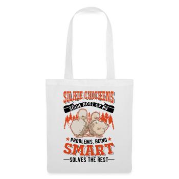 Silk Chicken Cadeau Silkie Chicken Silkie Chicken - Sac en tissu - blanc - Devant