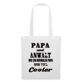 Papa und Anwalt - Stoffbeutel - Weiß - Vorne