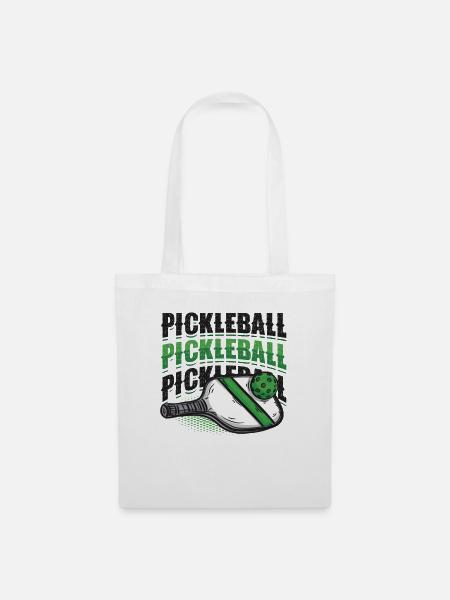 Pickleball-Liebhaber - Stoffbeutel - Weiß