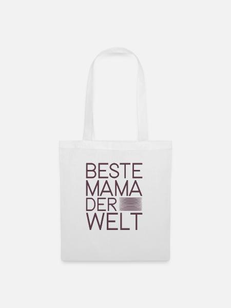 Beste Mama der Welt - Stoffbeutel - Weiß