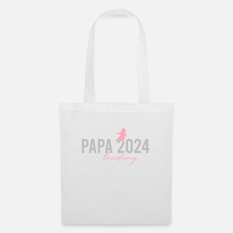 Papa 2024 loading - Stoffbeutel - Weiß