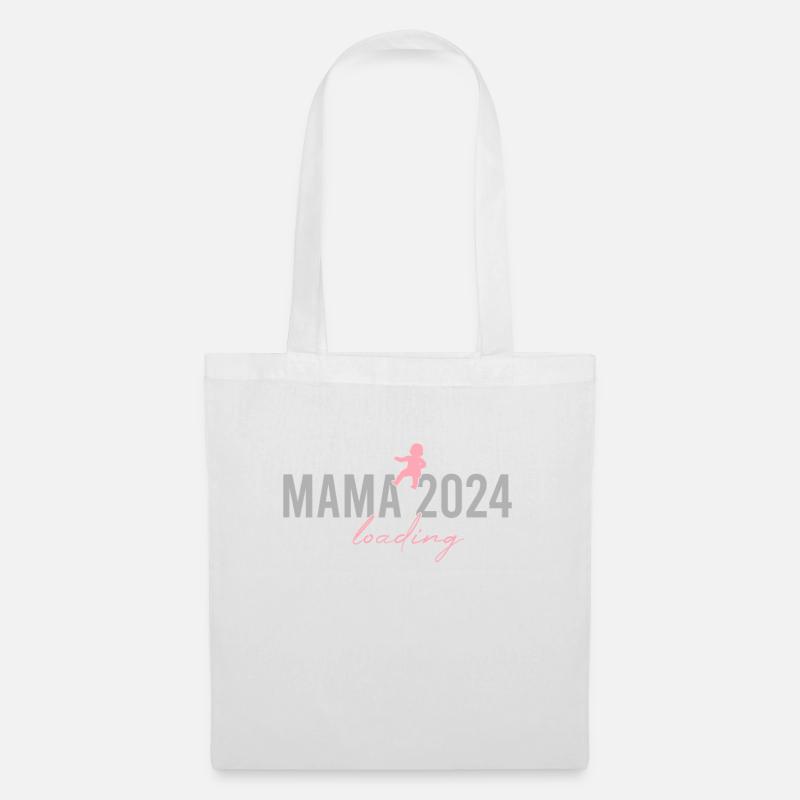 Mama 2024 loading - Stoffbeutel - Weiß