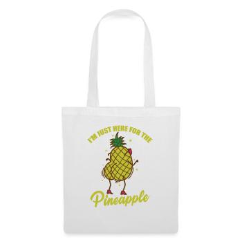 Je suis juste ici pour le fruit de l’ananas - Sac en tissu - blanc - Devant