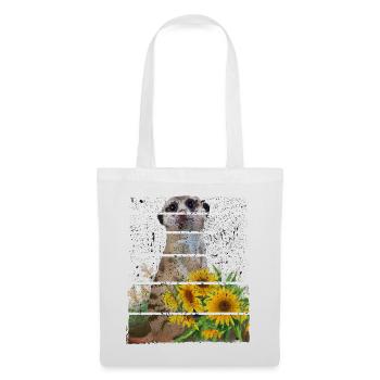 Meerkat Cute Mongoose Motif Retro Vintage - Tote Bag - white - Front