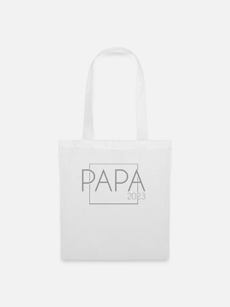 Papa 2023 - Stoffbeutel - Weiß