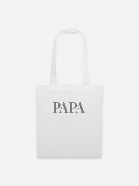 papa - Stoffbeutel - Weiß