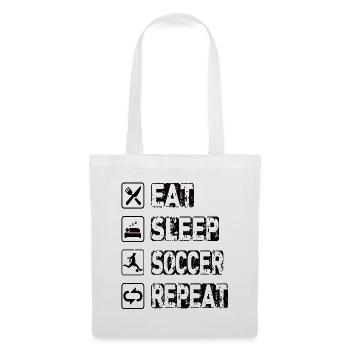 Eat Sleep Soccer Repeat - Tote Bag - white - Front