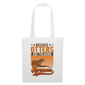 Loutre Cadeau Loutre Loutre Loutre Loutre de mer - Sac en tissu - blanc - Devant