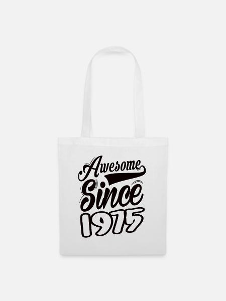 Awesome Since 1975 - Stoffbeutel - Weiß