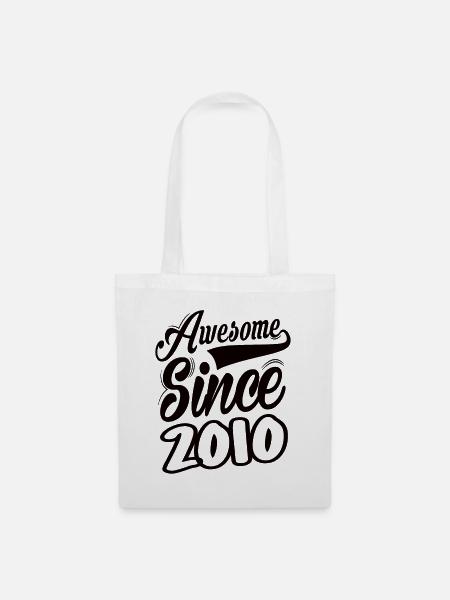 Awesome Since 2010 - Stoffbeutel - Weiß