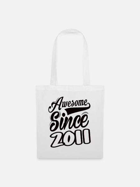 Awesome Since 2011 - Stoffbeutel - Weiß