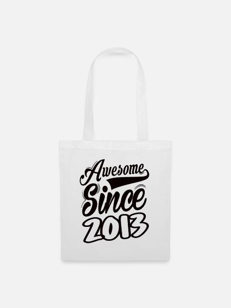 Awesome Since 2013 - Stoffbeutel - Weiß