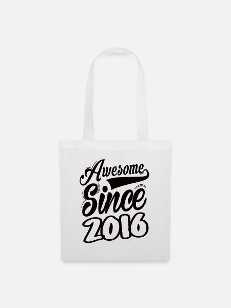 Awesome Since 2016 - Stoffbeutel - Weiß