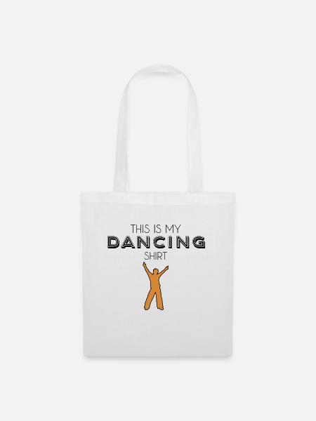 dancing shirt - Stoffbeutel - Weiß