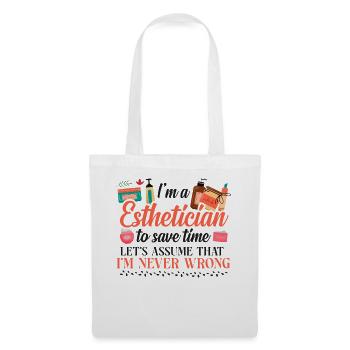 Cute Licensed Esthetician Skincare - Stoffbeutel - Weiß - Vorne