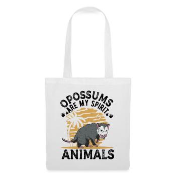 Opossum Spirit Animal Possum Marsupial - Sac en tissu - blanc - Devant
