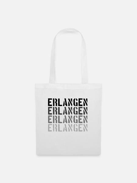 Erlangen - Stoffbeutel - Weiß