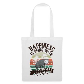 Opossum Lucky Marsupial Possum - Sac en tissu - blanc - Devant