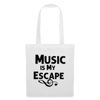 Music Is My Escape - Tote Bag - white - Front