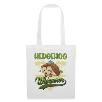 Igel Flüsterer Hérisson Whisperer - Sac en tissu - blanc - Devant
