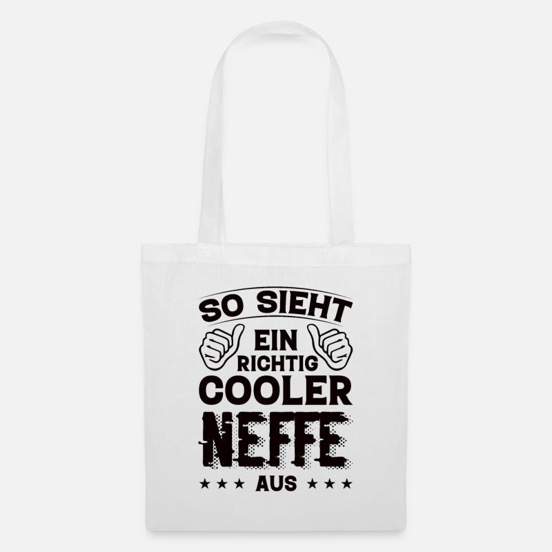 Neffe Neffe Geburtstag Neffe Sprüche Bester Neffe - Stoffbeutel - Weiß
