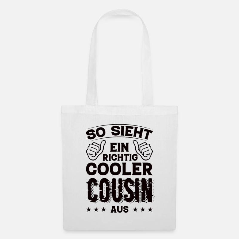 Cousin Cousin Geburtstag Cousin Sprüche Bester - Stoffbeutel - Weiß