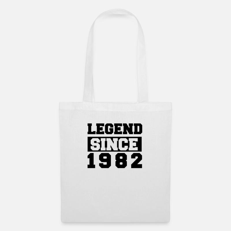 Legende seit 1982 - Cooles Geburtstagsgeschenk - Stoffbeutel - Weiß