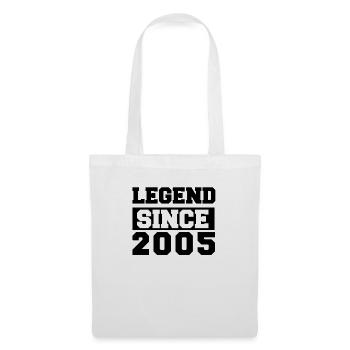 Legende seit 2005 - Cooles Geburtstagsgeschenk - Stoffbeutel - Weiß - Vorne
