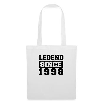 Légende depuis 1998 - Cadeau d’anniversaire cool - Sac en tissu - blanc - Devant