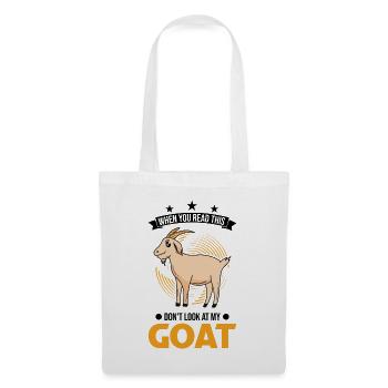 Chèvres Cadeau Chèvre Hôte Chèvre - Sac en tissu - blanc - Devant
