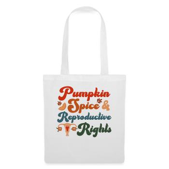 Feminist Fall Autumn Pumpkin Spice - Stoffbeutel - Weiß - Vorne