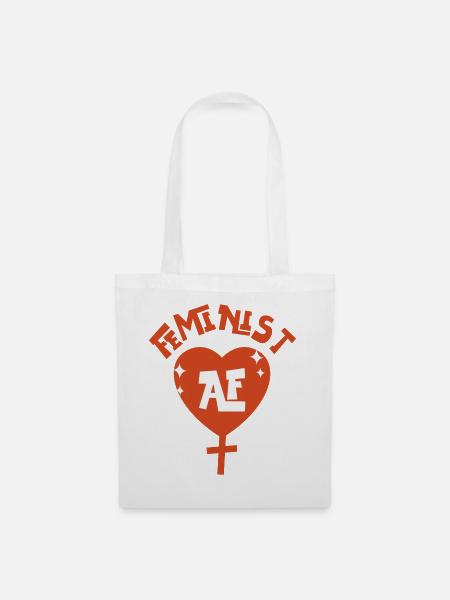 Feminist Feminist Af - Stoffbeutel - Weiß