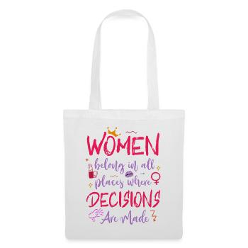 Feminist Women Belong In All - Stoffbeutel - Weiß - Vorne