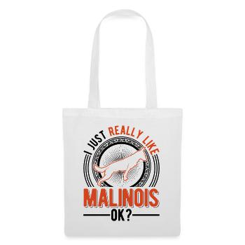 Belgian Malinois Mechelse Herder - Tote Bag - white - Front