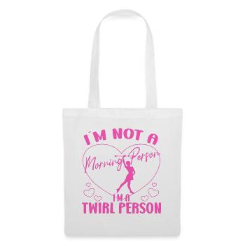 Baton Twirling Just A Baton Twirl Girl Baton Cadeaux - Sac en tissu - blanc - Devant