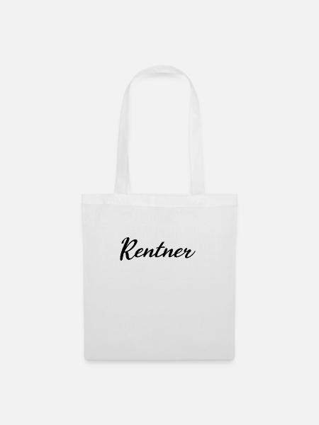 Rentner - Stoffbeutel - Weiß