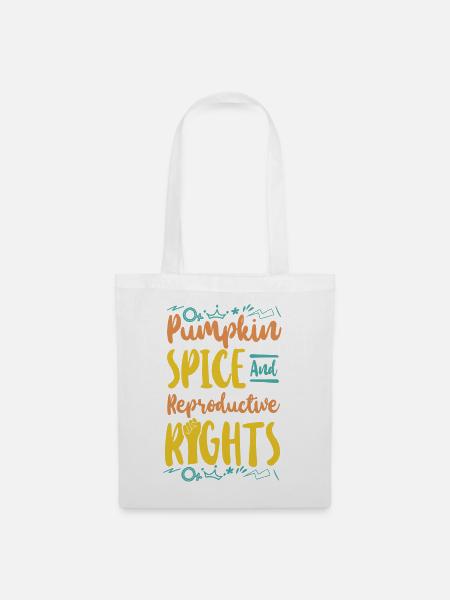 Feminist Pumpkin Spice & - Stoffbeutel - Weiß