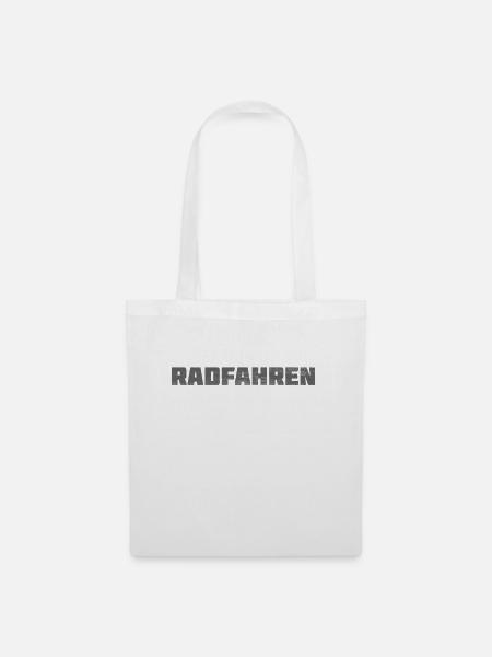 Radfahren - Stoffbeutel - Weiß