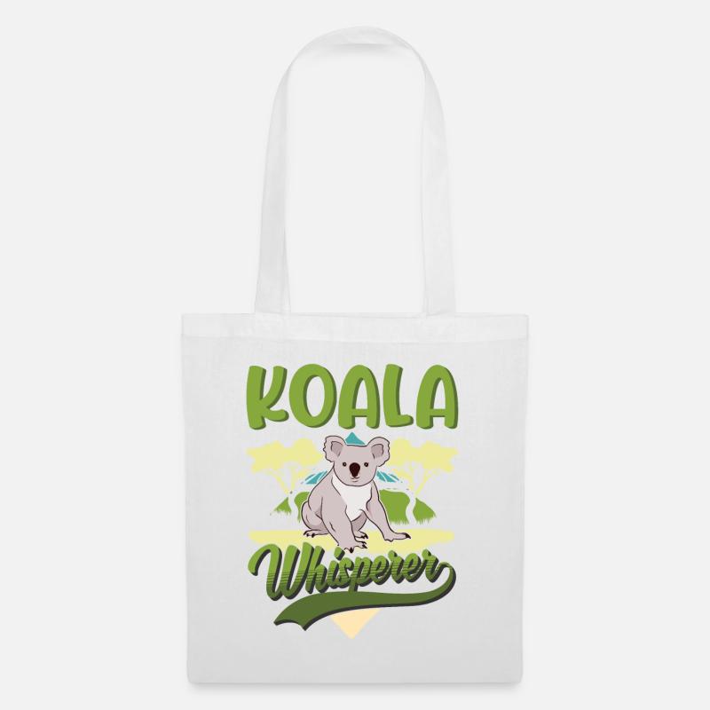 Koala Flüsterer Koalabär - Stoffbeutel - Weiß