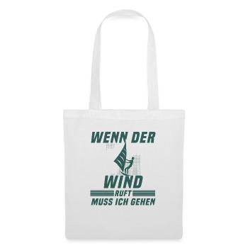 Kite surfen Spruch - Stoffbeutel - Weiß - Vorne