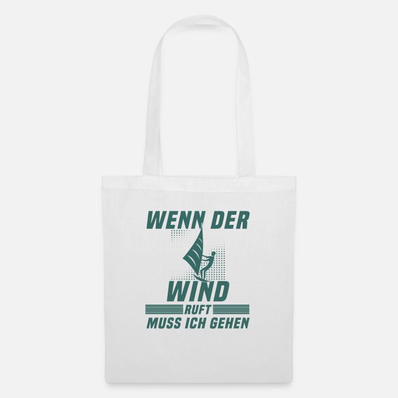 Kite surfen Spruch - Stoffbeutel - Weiß