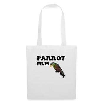 Perroquets Maman - Sac en tissu - blanc - Devant