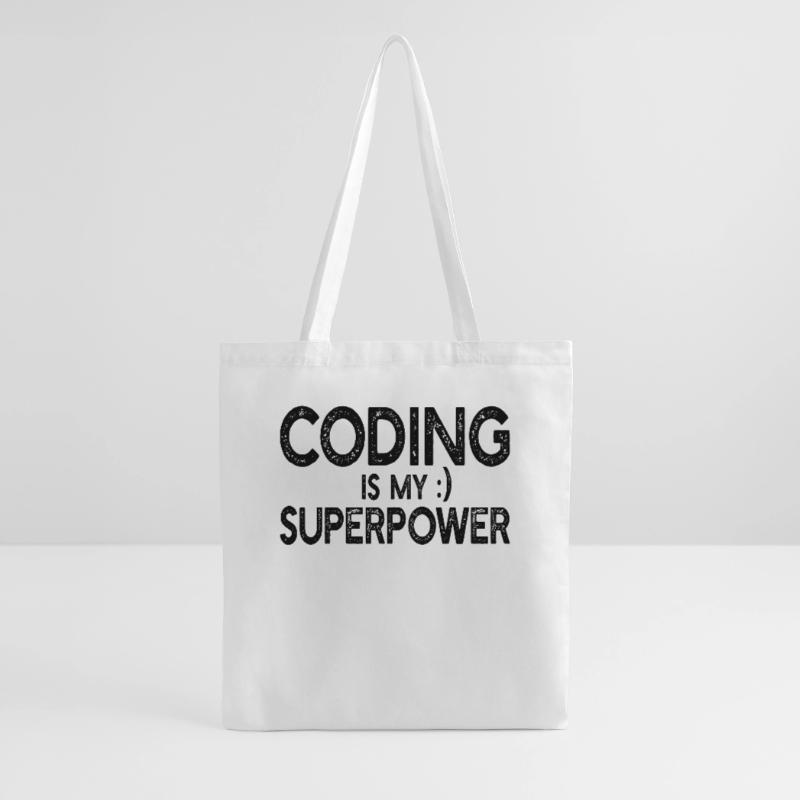 Computer Programmer - Coding is my superpower Stoffbeutel