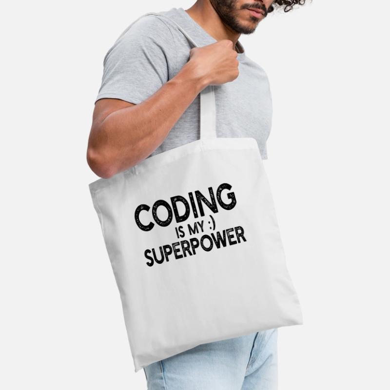 Computer Programmer - Coding is my superpower Stoffbeutel