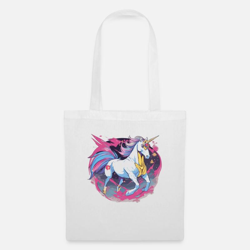 Einhorn Superheld Einhörner Einhorn Baby Unicorn - Stoffbeutel - Weiß