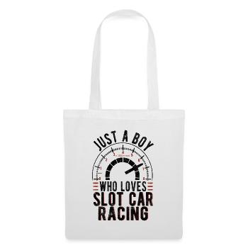 Just A Boy Who Loves Slot Car Racing Lover Gift - Stoffbeutel - Weiß - Vorne