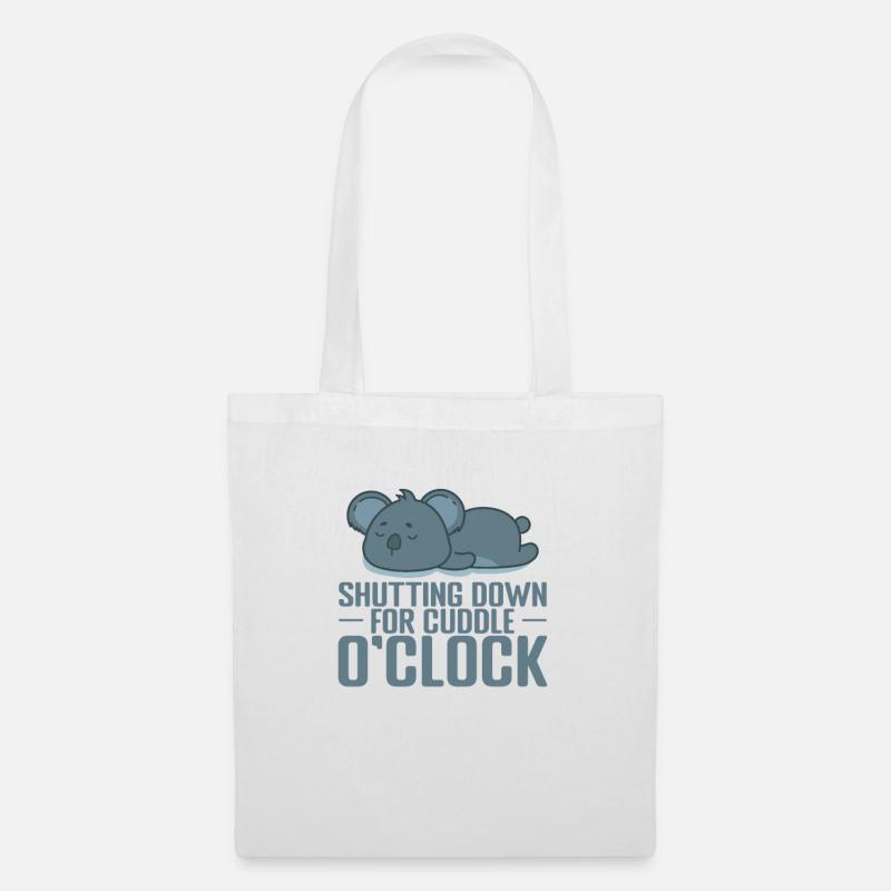 Shutting down for cuddle o'Clock Pyjama - Tote Bag - white